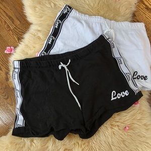 No boundaries “love” shorts.